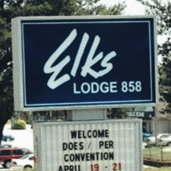The Greenville elks lodge sign where vets helping vets has their weekly meeting.