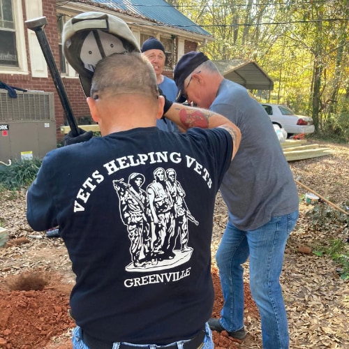 vets helping vets greenville county sc vets doing work