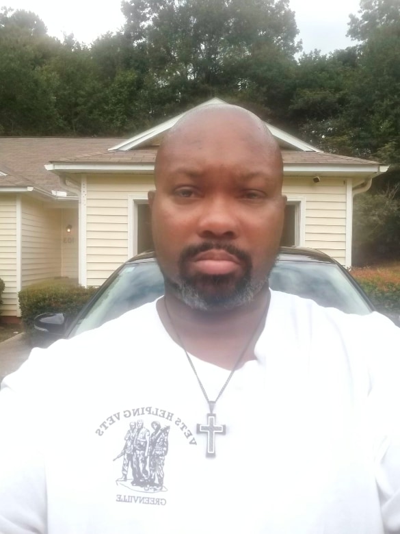 volunteer willie woodruff at a vets helping vets Greenville sc event