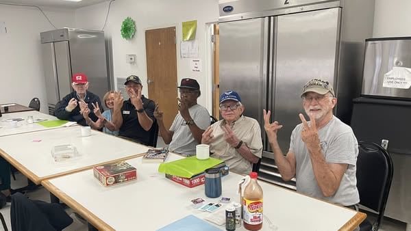 a group of senior citizens.